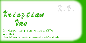 krisztian vas business card